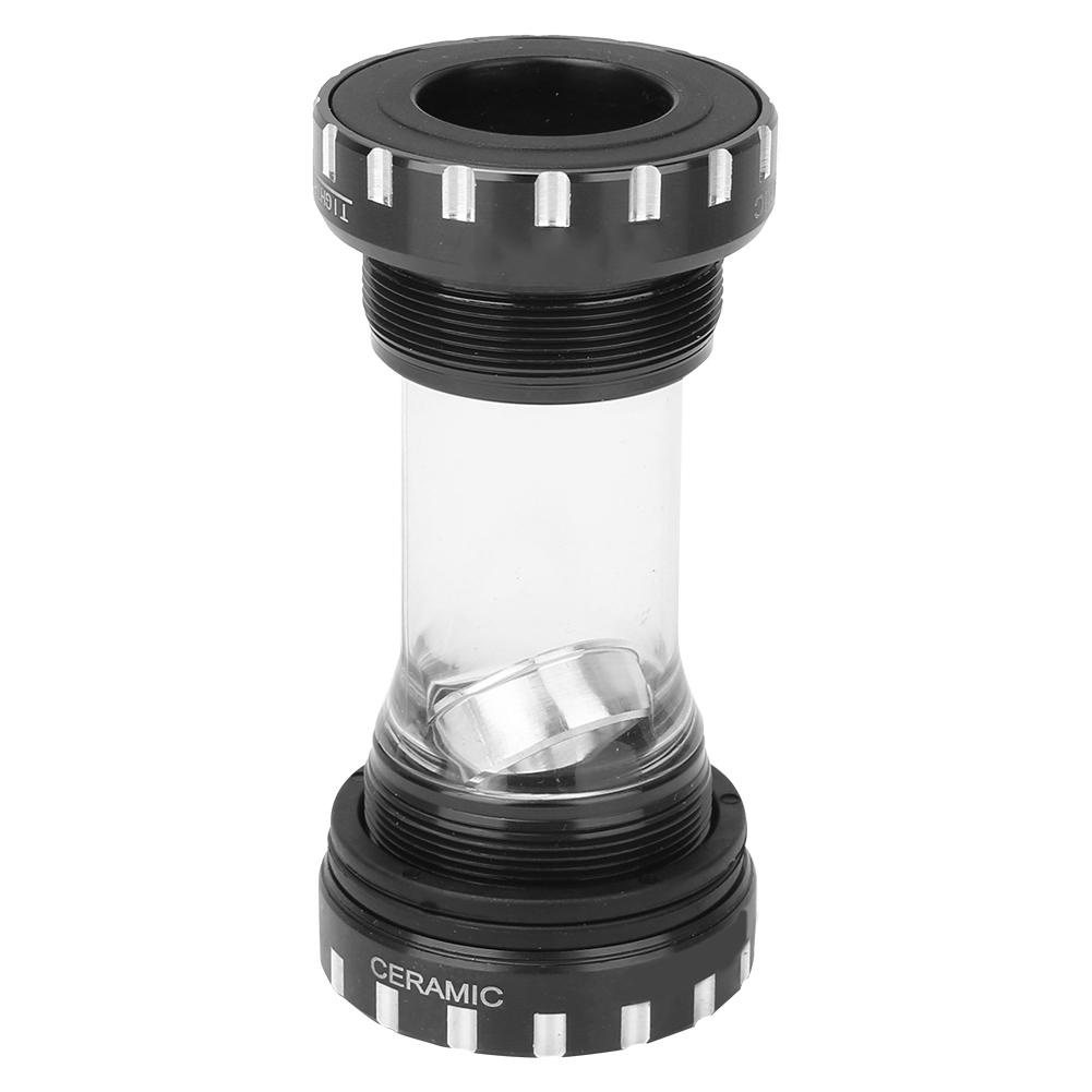 Alloy Bike BB109 Ceramics Integrated Screw In Bearings Thread Bottom Bracket Accessory(Black )