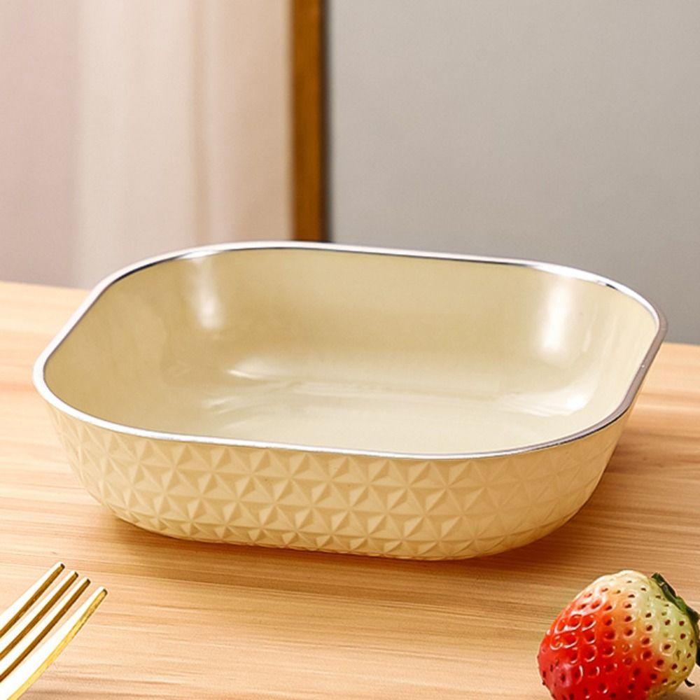 Plastic Fruit Plate White Spitting Bone Dish Household Sauce Dish  Dinning Table