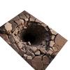 3D Hole Rug Realistic Bottomless Pit Floor Mat Funny Optical Non-Slip Backing for Illusion Rug MIT