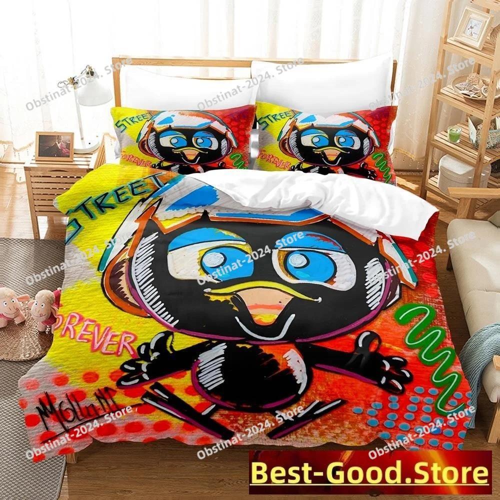 New Calimero Printed Bedding Set Single Twin Full Queen King Size Bed Set Aldult Kid Bedroom Duvetcover Sets 3d Anime Kawaii Bed