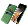 For vivo S19 Pro 5G Case Cloth+Hard PC Phone Cover with Dual Card Slots