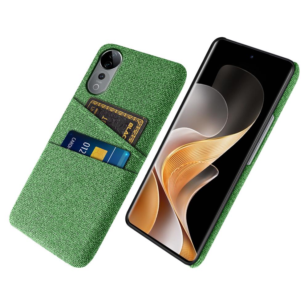 For vivo S19 Pro 5G Case Cloth+Hard PC Phone Cover with Dual Card Slots