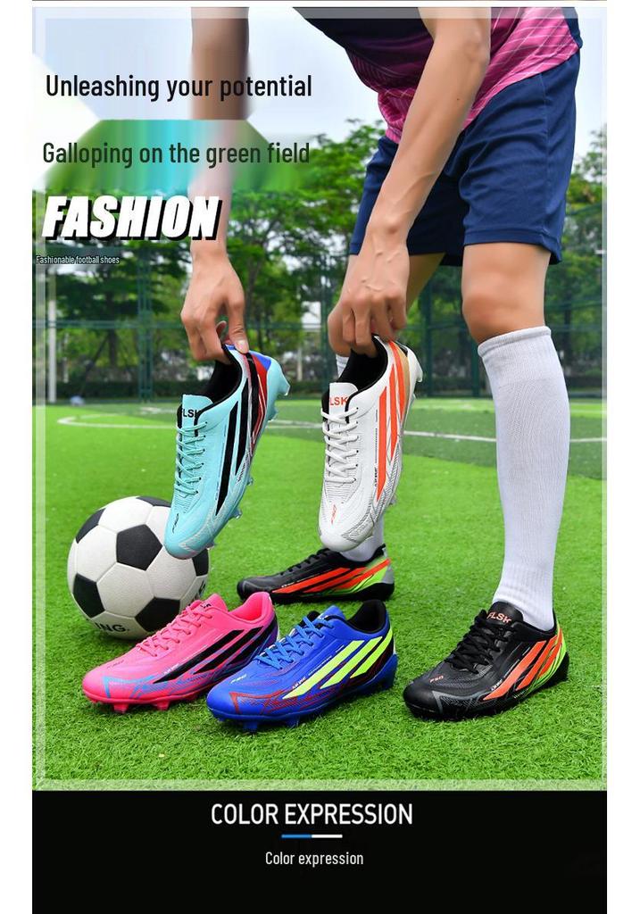 Men's Studded Low-Top Football Shoes for Teen Outdoor Competition & Training