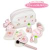 Mother Garden Pretend Play Makeup Pouch Set (Sweet Strawberry) - Wooden Makeup Set for Girls, Dresser Set, Children's Toy, Gift for Girls Ages 3 and U