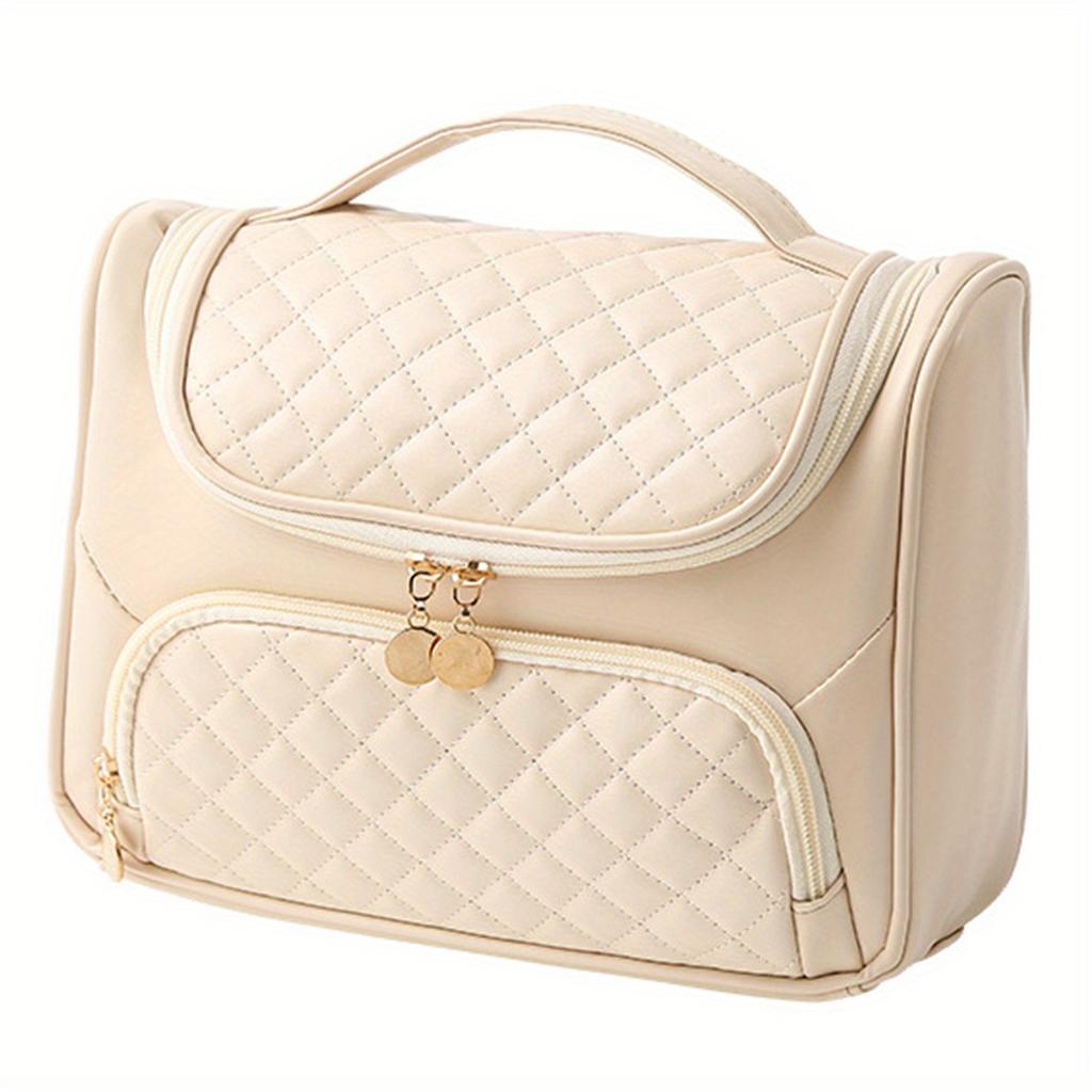 Hängender Reise-Kulturbeutel - Großes Organizer-Set für Kosmetika, Make-up und Toilettenartikel, Fächer mit Haken und Reißverschluss, wasserabweisend