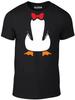 Penguin Suit T-Shirt Mens Womens Tees Top - Funny T Shirt Mens Womens Tees Top Fancy Dress Joke Cute Animal Bow Tie Cool