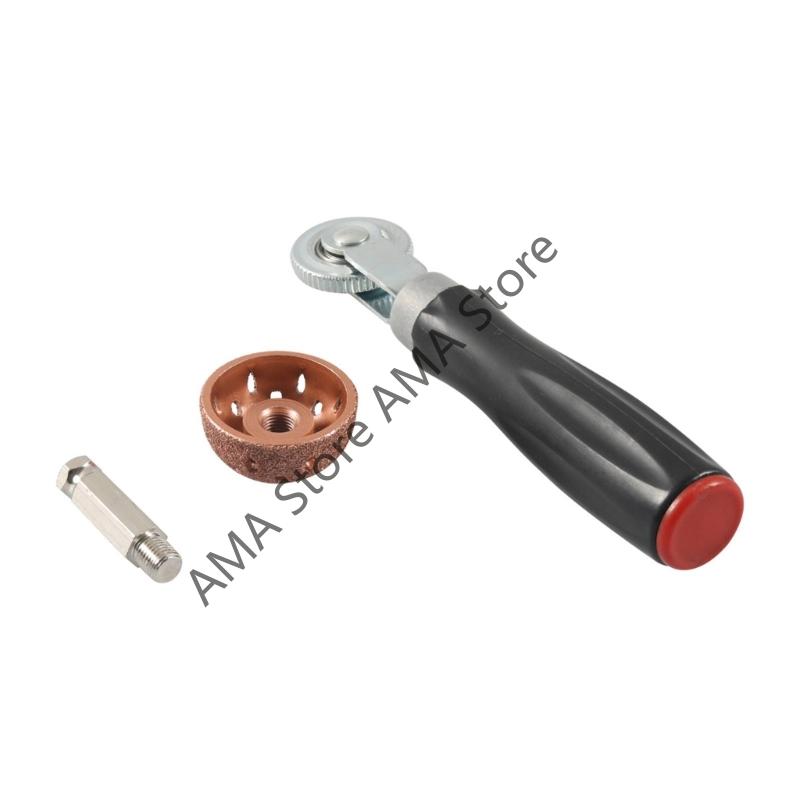 X7JF Complete 34pc Emergency Tire Patches Includes Rubber Repair Patches Grinders for Vehicle Maintenance