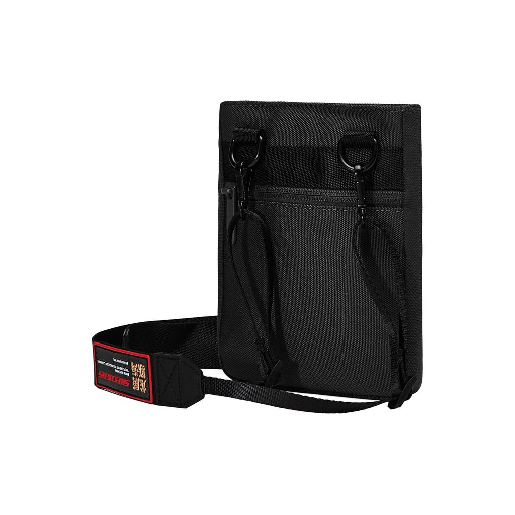 New Skechers Fabric Shoulder Bag, Crossbody Bag Regular Unisex Carbon Black L124U011-0018