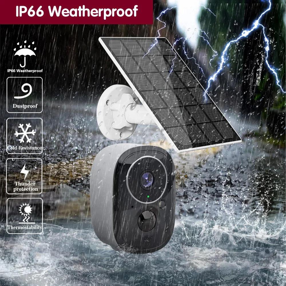 Tuya 5MP Solar Wifi Outdoor Camera Wireless Low Power Battery Security Cameras PIR Human Detect Surveillance IP Cam Color Night