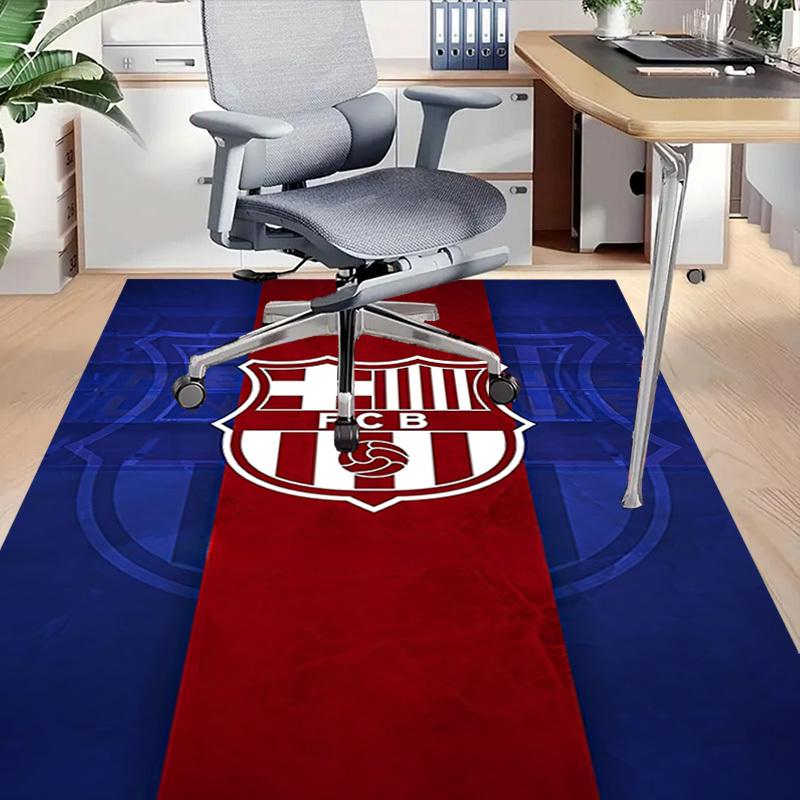 1 stk FC Barcelona Ekstra Stor Sklisikker Gulvteppe, Kontor, Familie, Soverom, Studio Stort Områdeteppe Innendørs Tepper