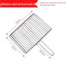 Stainless Steel Double-Sided BBQ Grilling Basket Clip