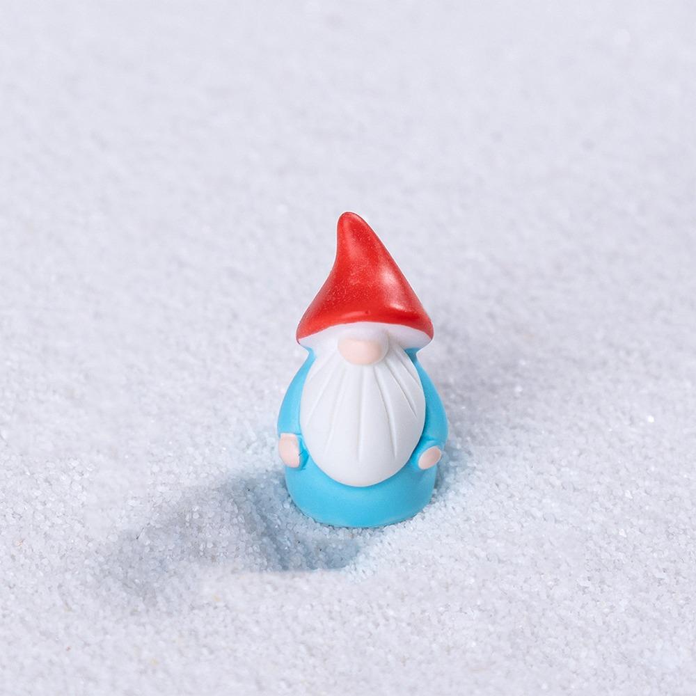 

10pcs Resin Crafts Mini Santa Claus Figurines Cute Merry Christmas Decoration Home Office Car Decor Style 3