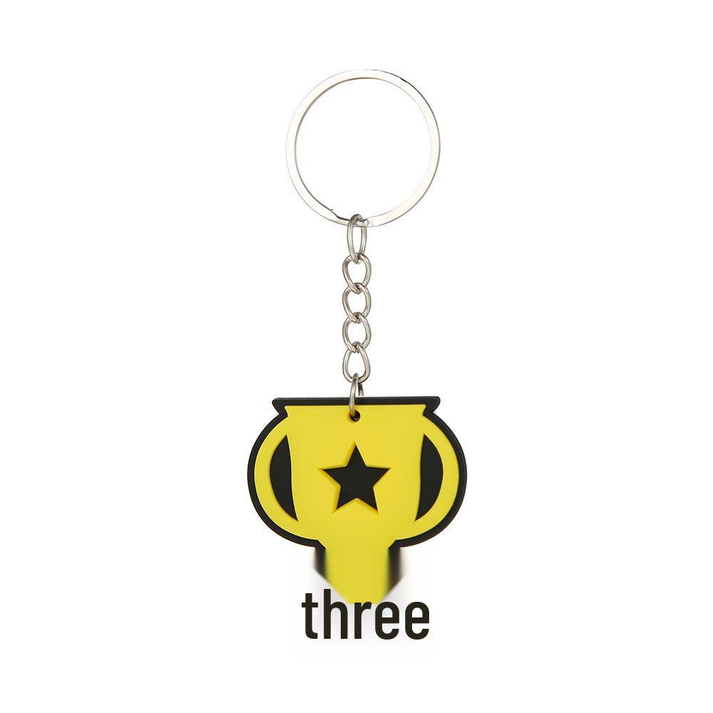 World Cup Football Champion Trophy Keychain - Soft Rubber Sports Souvenir Football Shoe Keychain Car Key Pendant