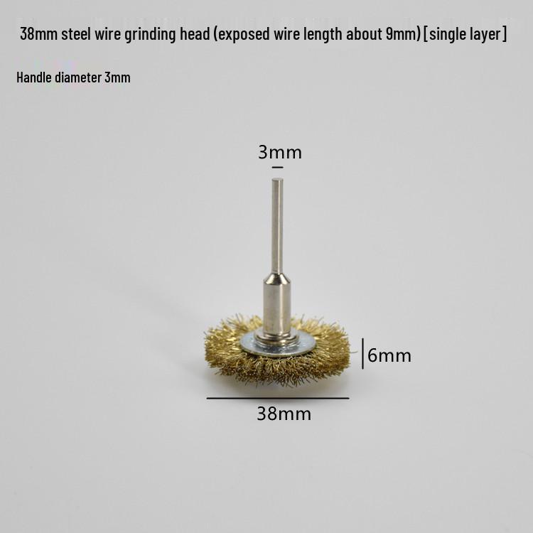 Electric Steel Wire Brush with Handle - Rust Removal, Polishing, and Cleaning.