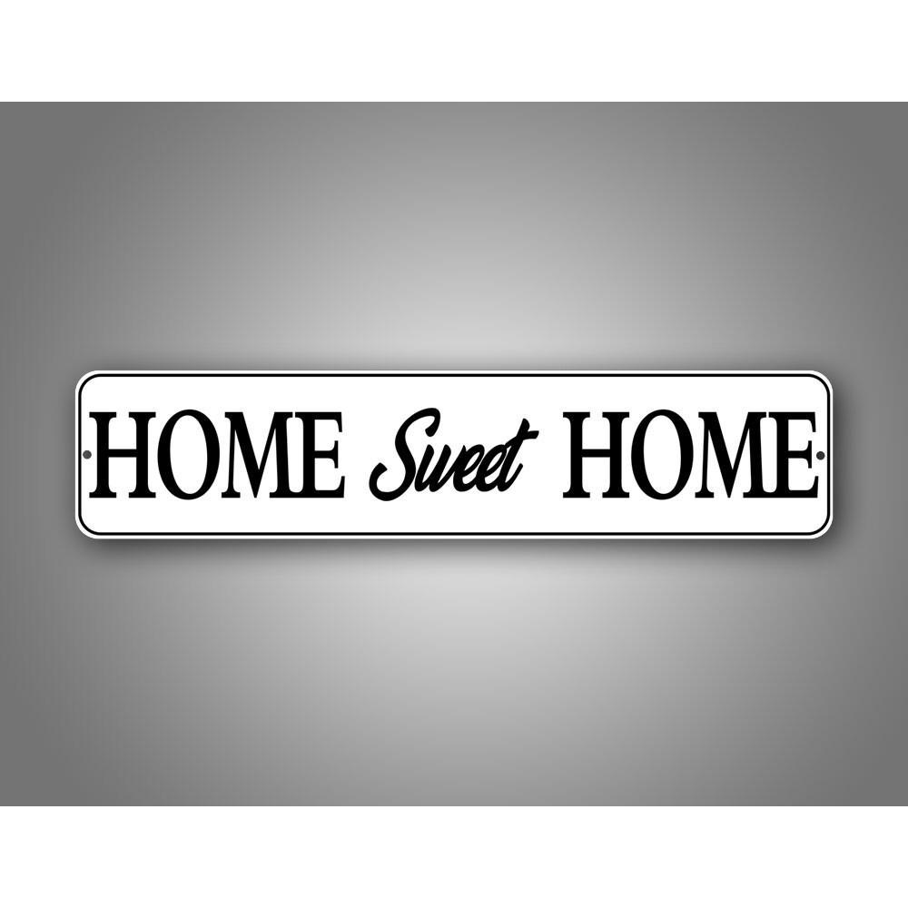 

Customizable 4x16 Home Sweet Home Street Sign Wooden Road Decor Personalized Text Wall Art Housewarming Gift белый