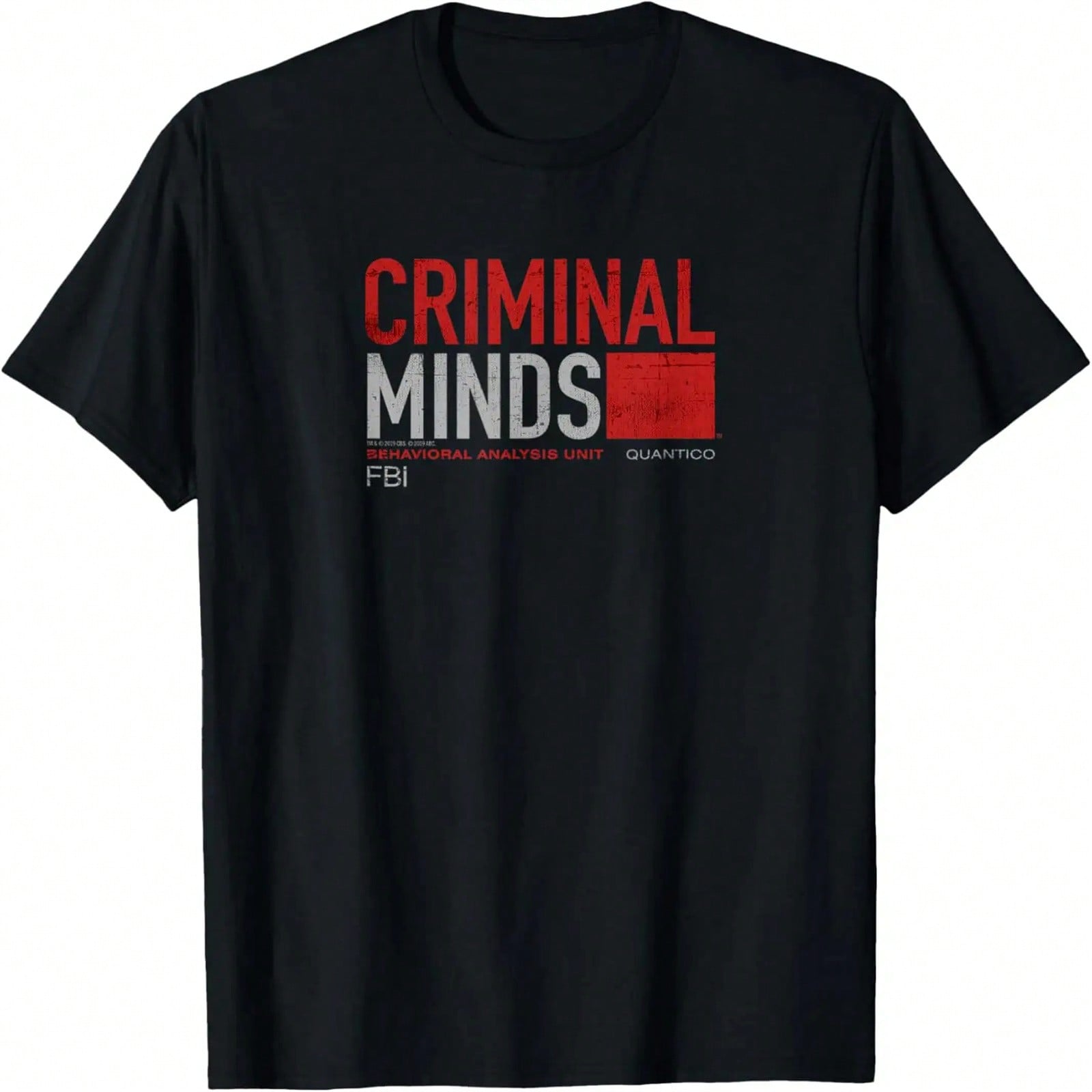 Футболка Criminal Minds с эффектом потертости BAU Quantico S разноцветный