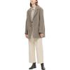 UNIQLO Solid Color Slim Fit Single Breasted Coat Women coats Dark-Beige 453868-32
