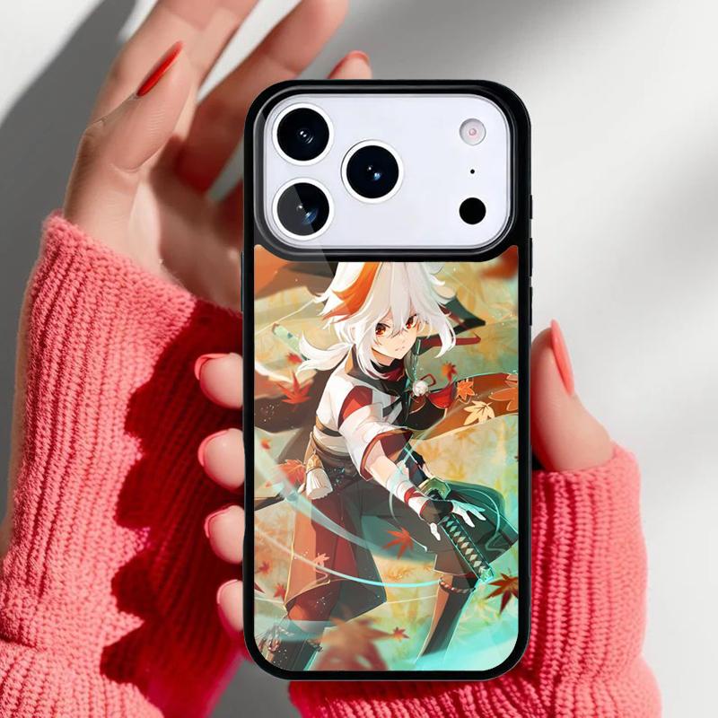 Genshin Impact Kaedehara Kazuha Phone Case for iPhone 17 16 15 14 13 Pro Max Back Cover for 12 11 Pro Coque