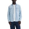 Levis Barstow Standard Fit Western Shirt 50S Solid Color Button Down Long Sleeve Shirt Men Shirts Light-Blue 85744-0065
