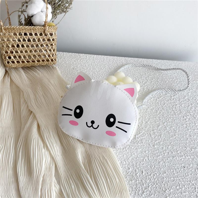 Bag Cat Crossbody Polychrome Children Cartoon Mini Shoulder Bag Shopping Wallet
