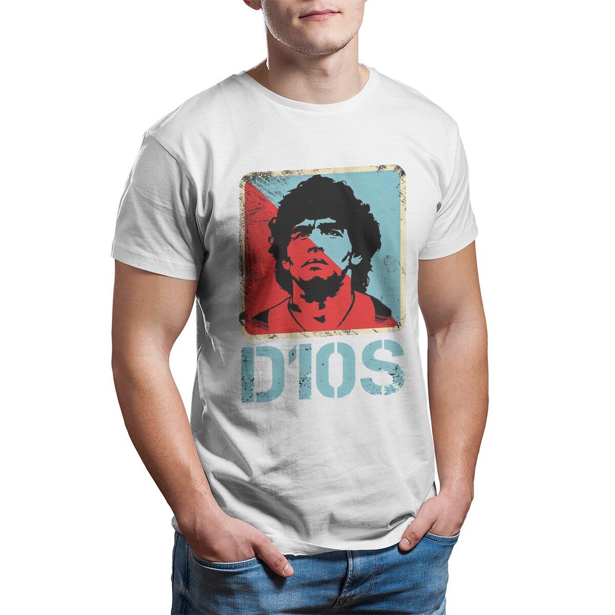 

Argentina Football Legend Diego 10 Tshirt Homme Mens Polyester Streetwear Blusas T Shirt For Men S
