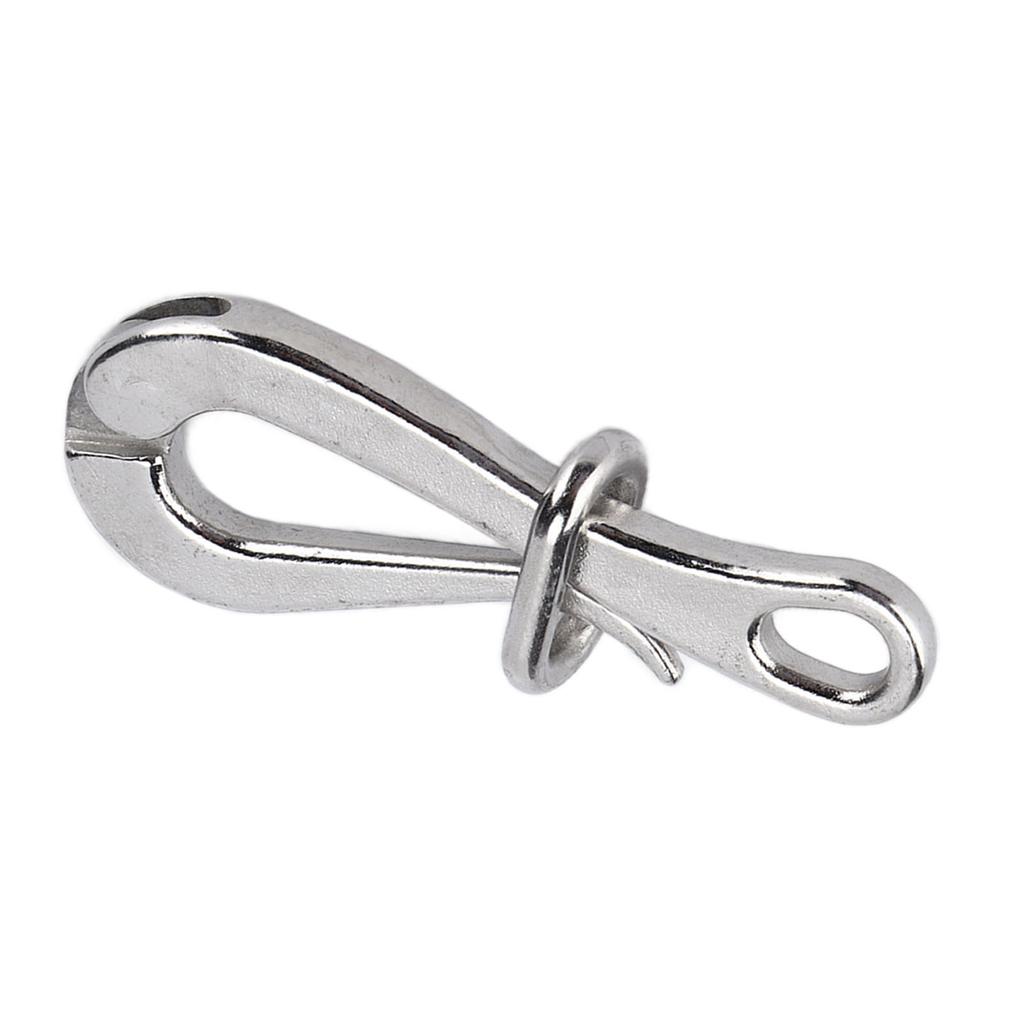 4in Quick Release Hook for Lifeboats 316 Stainless Steel Polished Antirust Boat Hardware Accessories