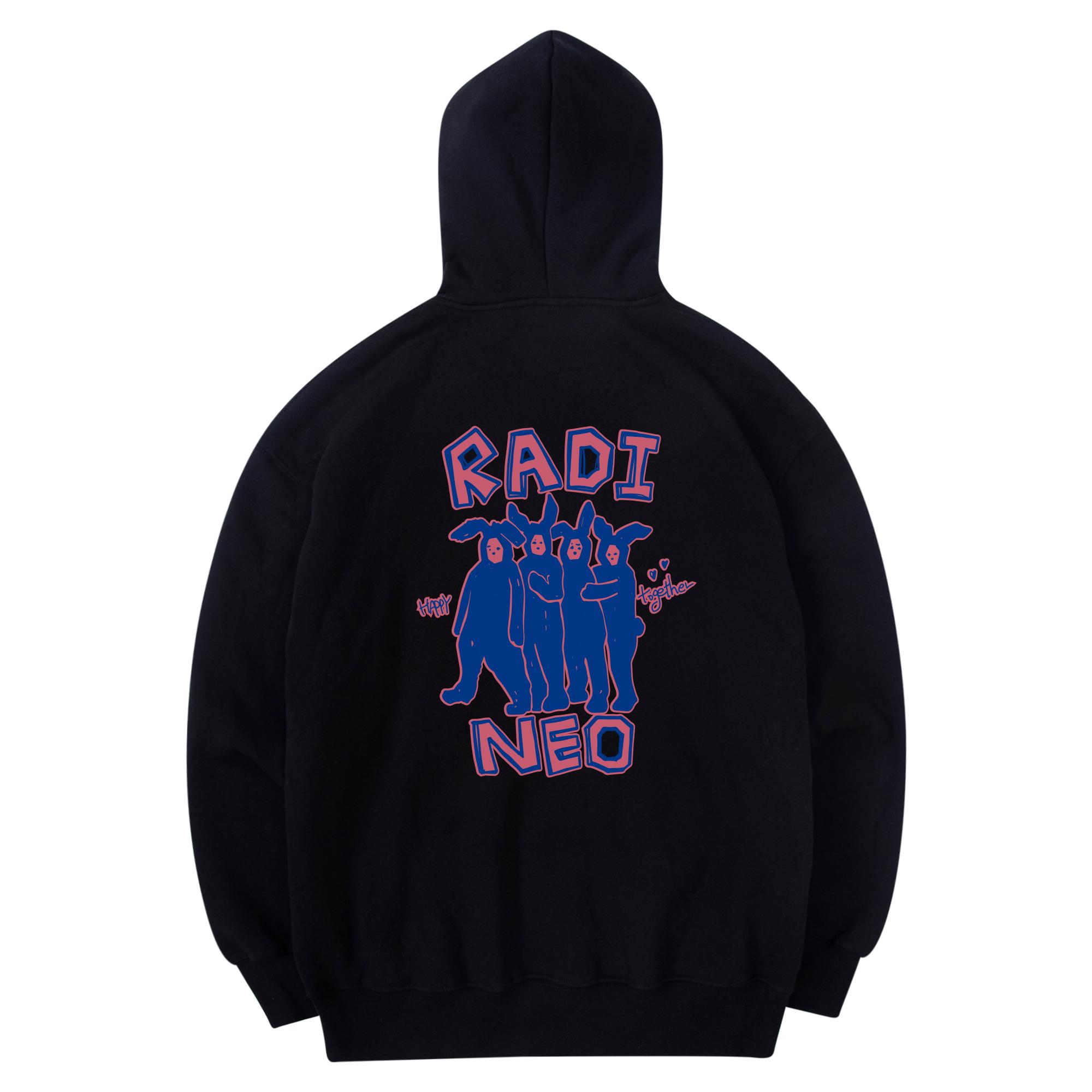 Radineo Happy Together Hoodie Black Black (Black)/L