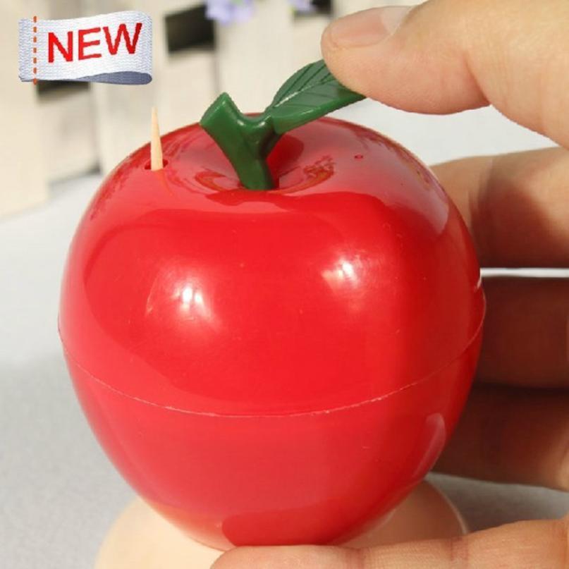 Buy Cute Toothpick Fashion Small Portable Fruit Apple Shape Automatic