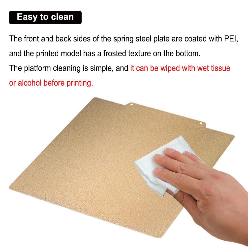 PEI Build Plate Flexible Spring Steel Sheet Removable Bed 3D Printer for Anycubic Kobra 2 Pro/Neo/Plus, Kobra 3/3Combo, S1 Combo