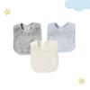 3Pcs/4Pcs Terry Cloth Waterproof Bibs for Babies Feeding Bibs Soild Color Waterproof Towel Kids Bandanas Burp Cloths