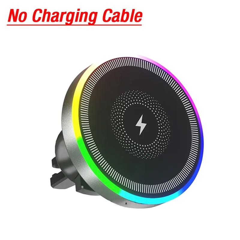

360° Rotation Car Air Vent Phone Magnetic Wireless Charger Holder Stand For iPhone 16 15 14 13 12 Pro Max Fast Charging Station