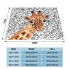 Watercolor Giraffe Personalized Gift An Ultra-Soft Micro Fleece Blanket