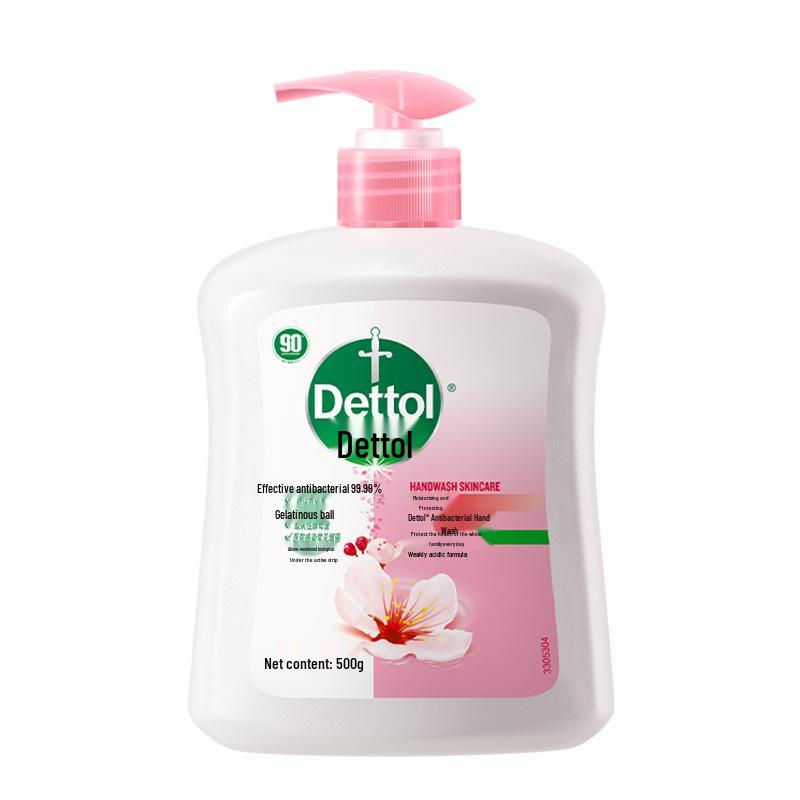 Dettol Antibacterial Hand Wash 500g - Moisturizing & Non-Drying for Children, Students, Adults