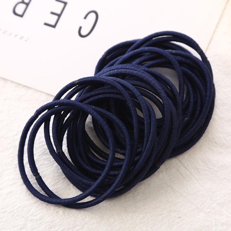 20 Pcs/Lot Big Colorful Rubber Bands Headband Hair Ties Gum Ponytail Holders White Black Elastic Hair Bands For Women Girl
