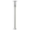 VidaXL Lampadaire d'extérieur argenté 100 cm acier inoxydable, éclairage au sol d'extérieur, éclairage au sol de jardin, 4006351
