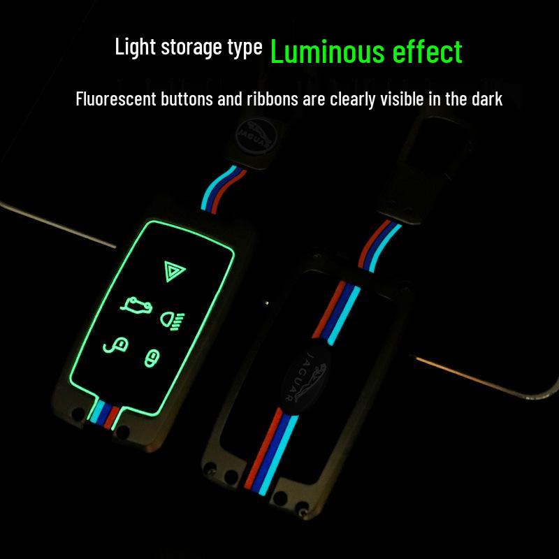 Jaguar Key Case for XFL, New E-Pace, XF, F-Type, XE, XJL, XEL – Metal Shell & Buckle.