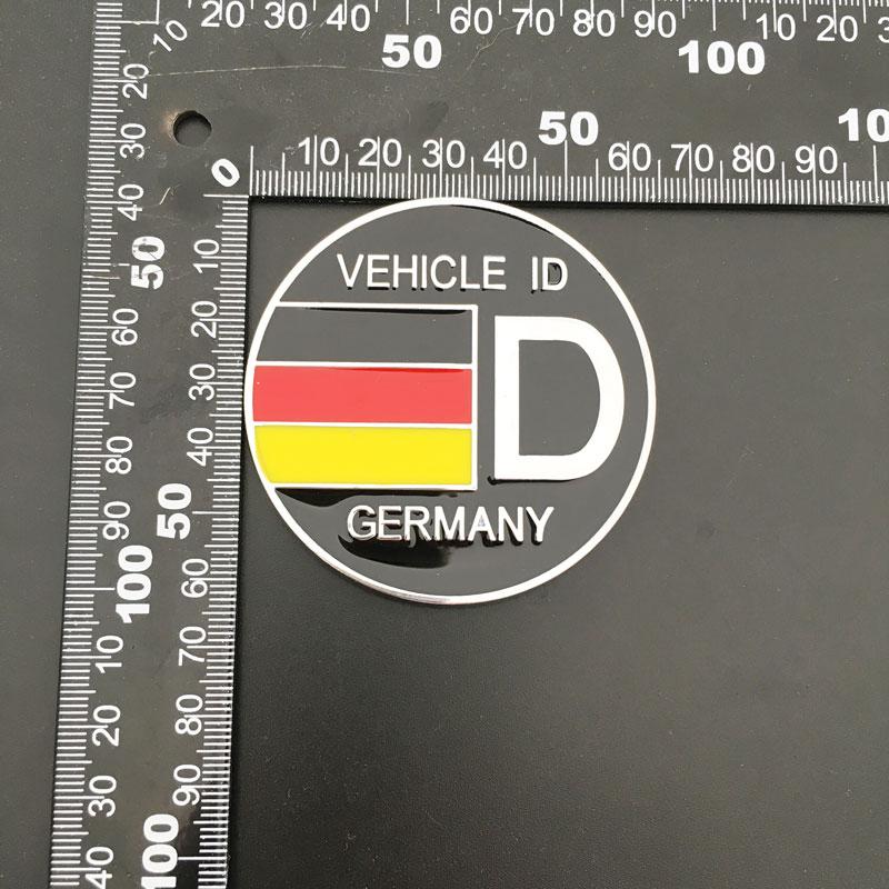 New Design 3D Metal Car Mudguard Trunk Door mark Sticker Germany VEHICLE ID Emblem Badge Sticker For VW WOLFSBURG zf4