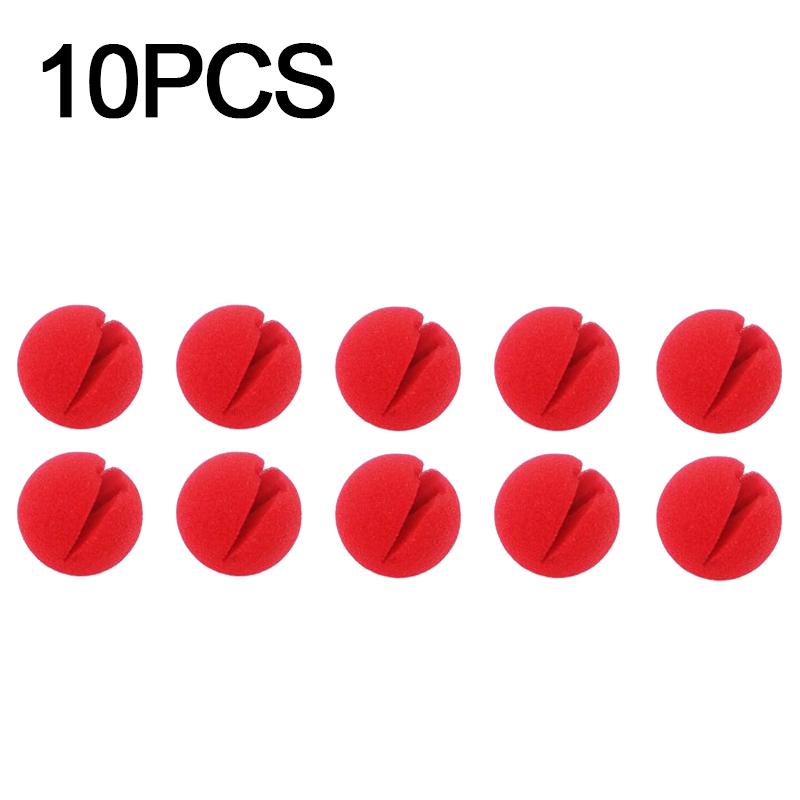 50/5pcs Red Ball Foam Clown Nose Halloween Party Cosplay Costume Circus Props Festival Make Up Clown Nose Performance Decoration
