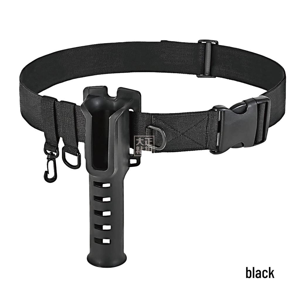 Fishing Rod Waist Belt Holder: Portable Rock Fishing Tackle & Lure Support.
