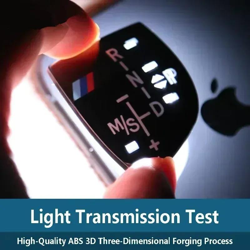 -Car Shift Knob Panel Gear Button Cover Sticker For BMW 1 3 5 7 Series X1 X3 X5 X6 M3 M5 F01 F10 F30 F35 F15 F16 F18 F34 F36 E71