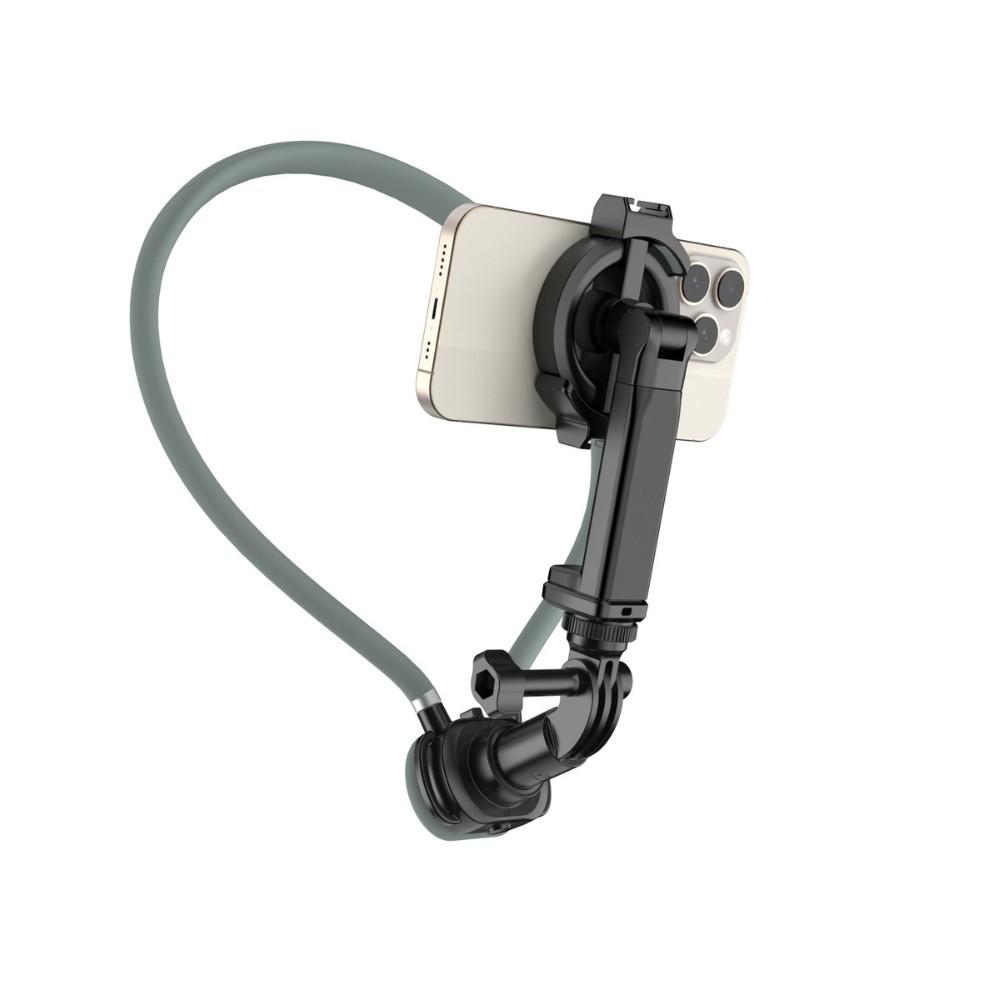 Magnetic Neck-Mount Phone Holder for Stable First-Person Shooting
