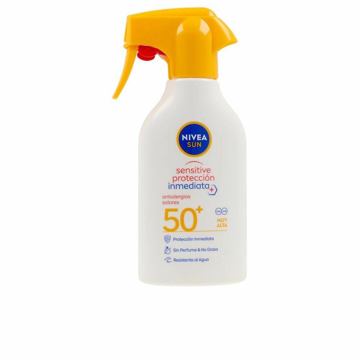

Солнцезащитный крем-спрей для тела Nivea Sun Sensitive & Protection Spf 50+ (270мл)