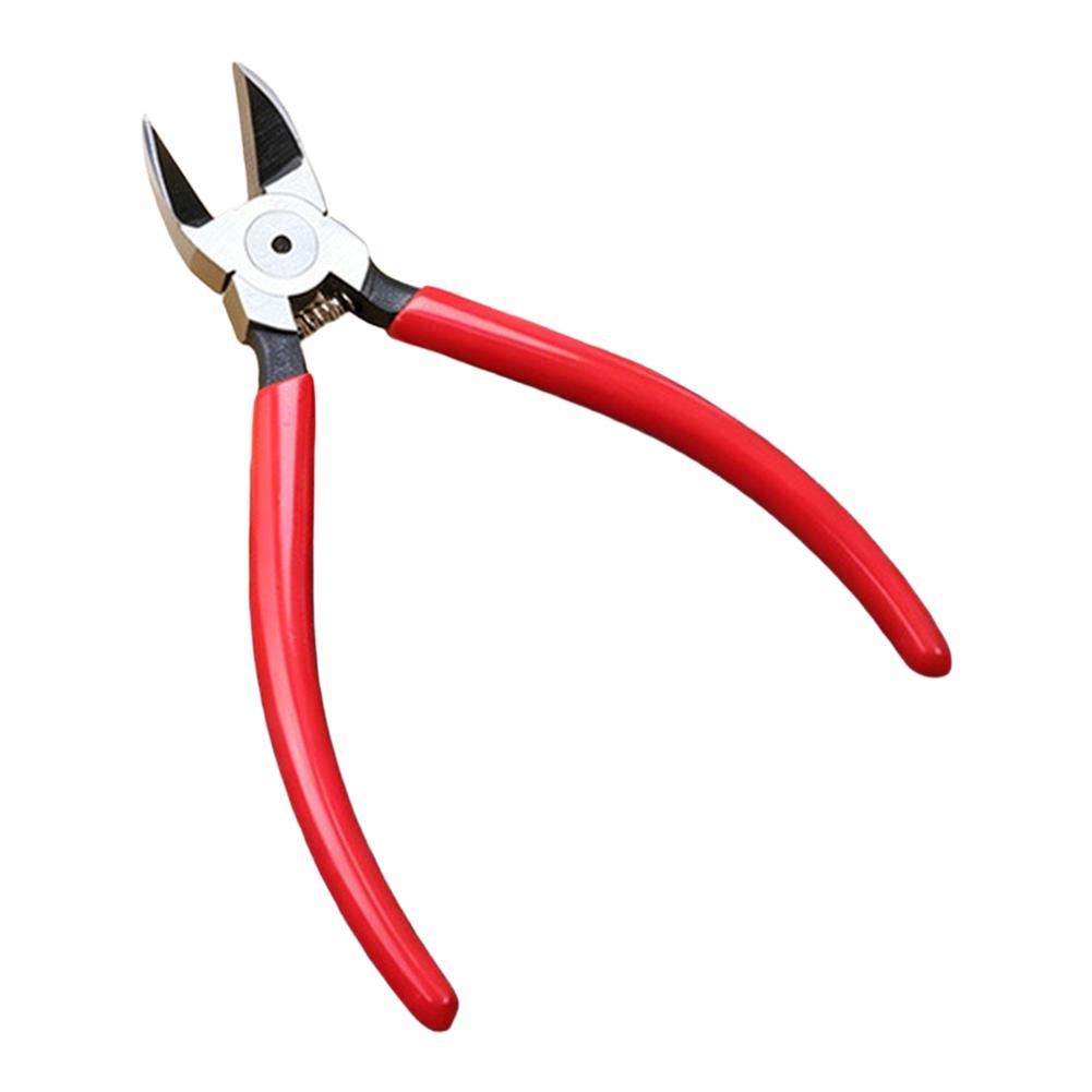 Red Chrome Vanadium Steel Flush Cut Pliers 40 90 Degree For Plastic Wire Electronic Pin Cutting Industrial Hand Tool
