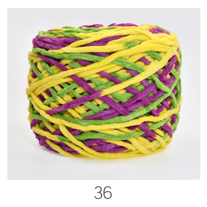 Chunky Ice Silk Yarn for Hand-Knitting: Ideal for Sweaters, Scarves, Bags, Crochet Dolls, and Hooked Shoes