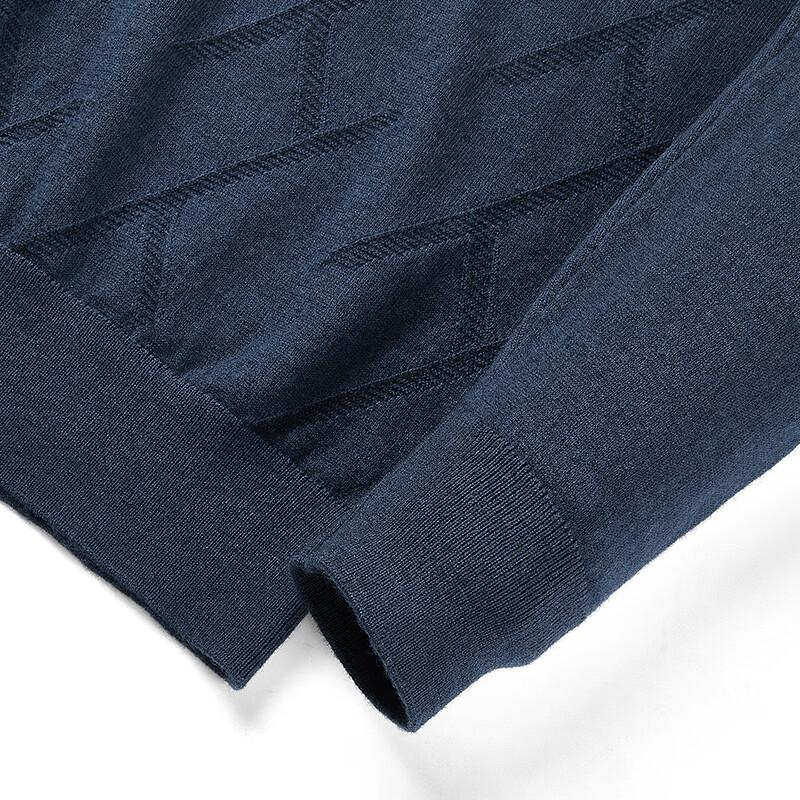SEPTWOLVES Herren 100% Lammwolle Rundhals-Pullover