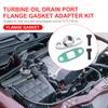 Aluminum Turbo Oil Drain Outlet Flange Gasket Adapter Set 10AN Fitting for T3 T4 T35 T40 T60 T70