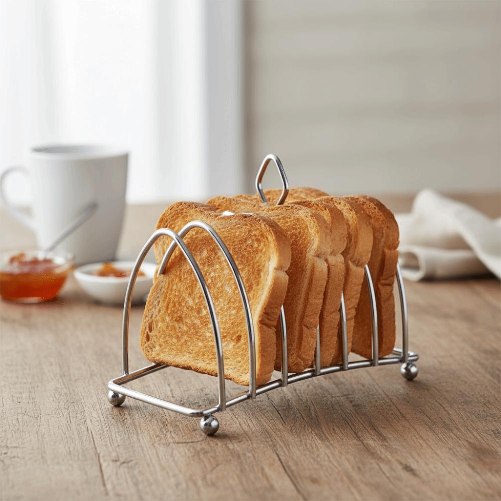 6-Slices Display Bread Holder Multi-functional Bread Cooling Rack Toast Bread Rack Home Kitchen