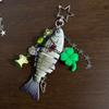 Vibrant Fish Lure Keychain Compact Resin Design Realistic Fish Lure Key Ring Practical Gift for Fishing Hobbyists