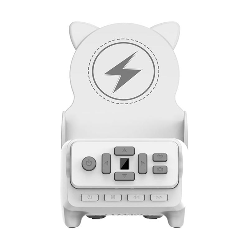 

Multifunctional Desktop Cellphone Holder Wireless Charging Stand with Bluetooth-compatible Speaker for Phone 16 15 14 1