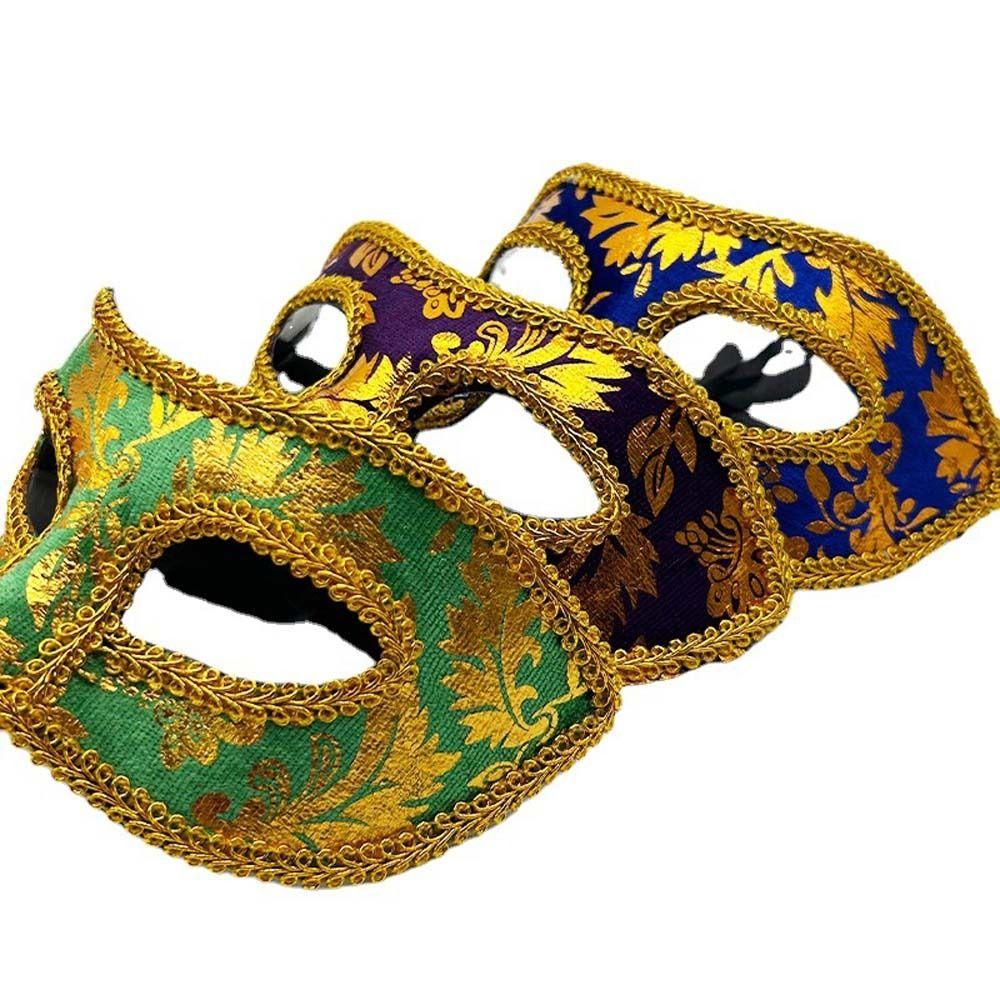 Props Mask Venetian Masquerade Mask Half-face Halloween Masquerade Cospaly  Wedding